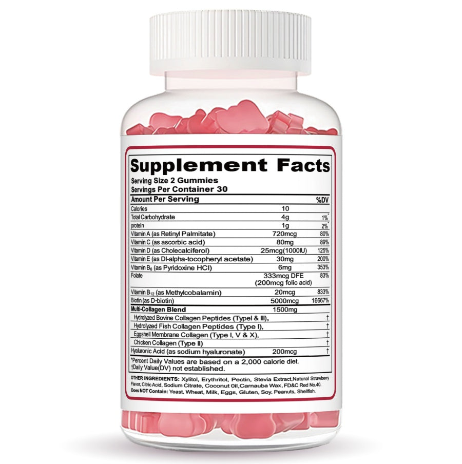 Collagen Peptide Gummies - 30 Day Supply